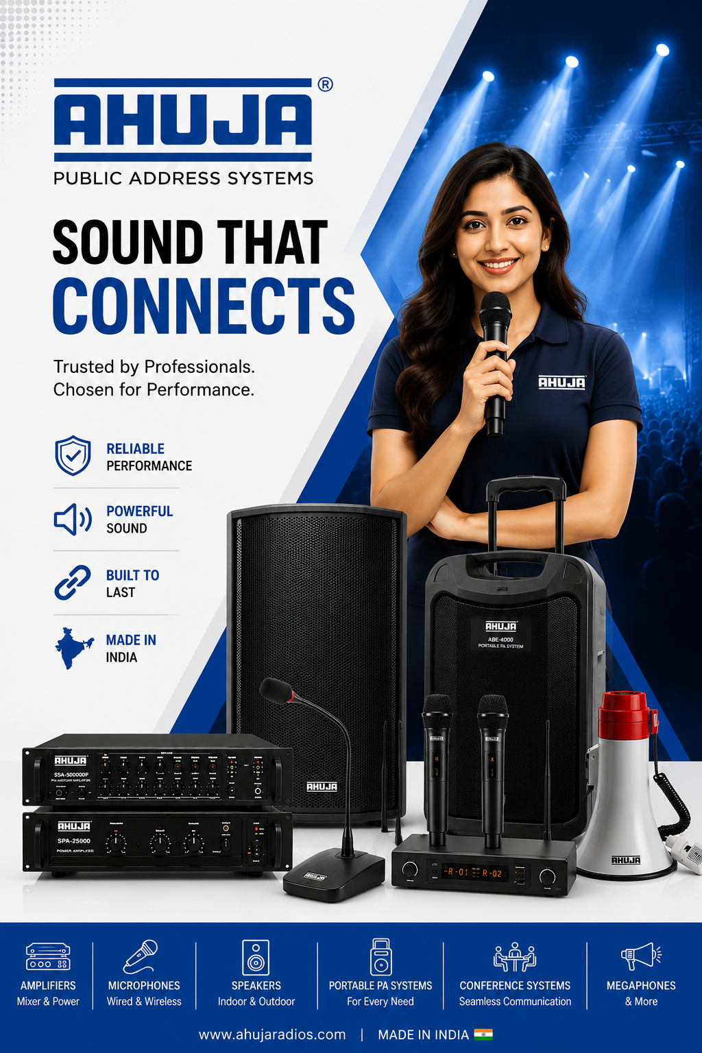 Ahuja Audio Mixer Systems - Authorized Dealer in Aligarh